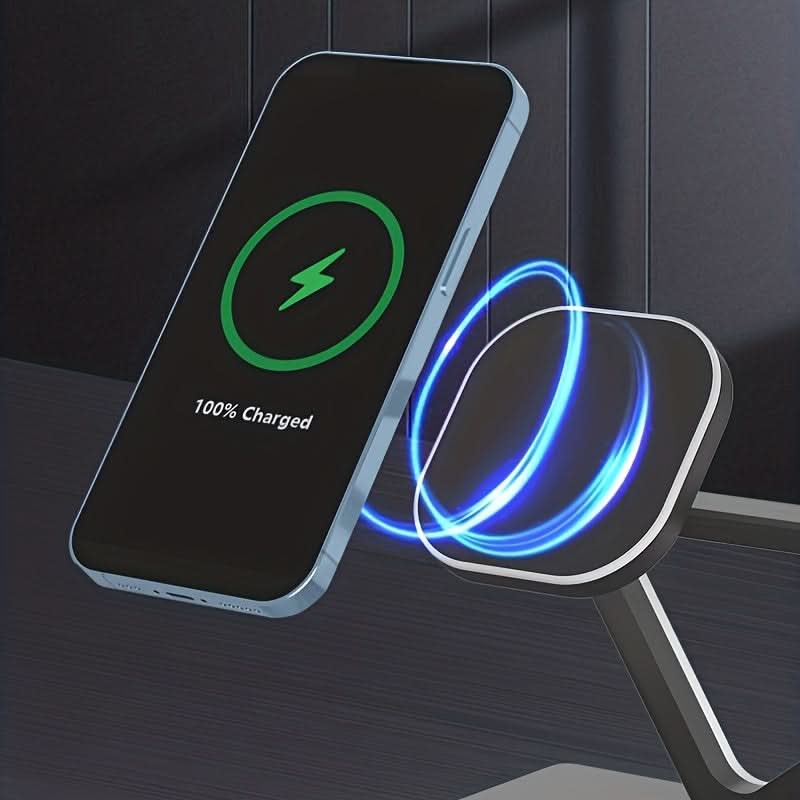 15W Magnetic 5-in-1 Wireless Charging Station with Night Light