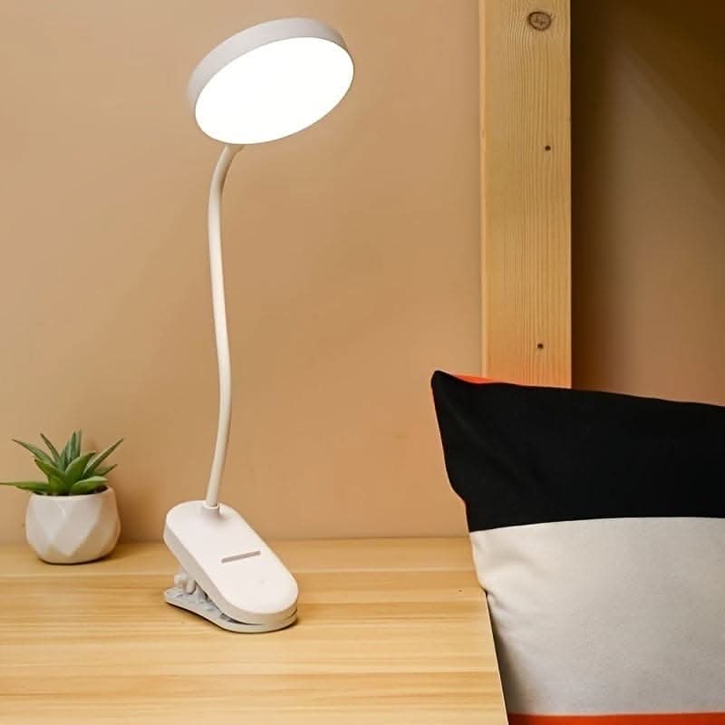 Dimmable USB Rechargeable Clip-On LED Desk Lamp