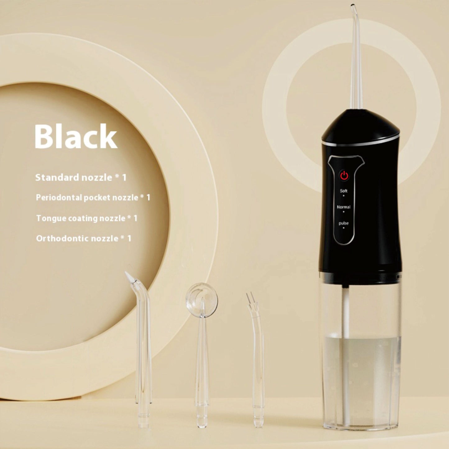 Cordless 4-in-1 Water Flosser – USB Rechargeable