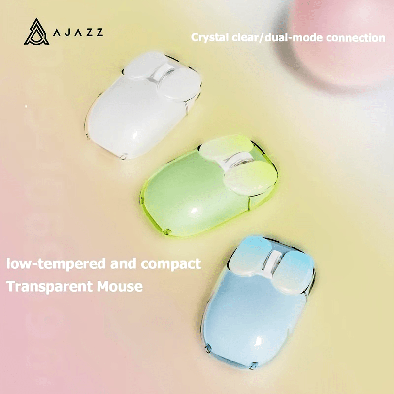 Transparent Wireless Mouse – 2.4G & Bluetooth