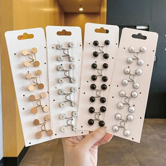 4 Sets Adjustable Waist Extenders for Jeans
