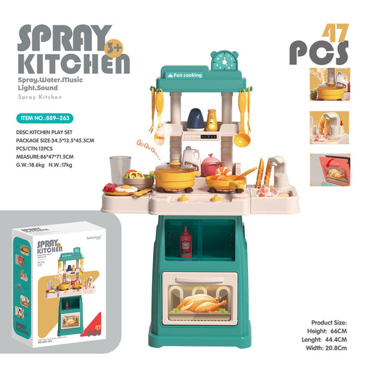 Piqoqo Kitchen Playset Green 66cm