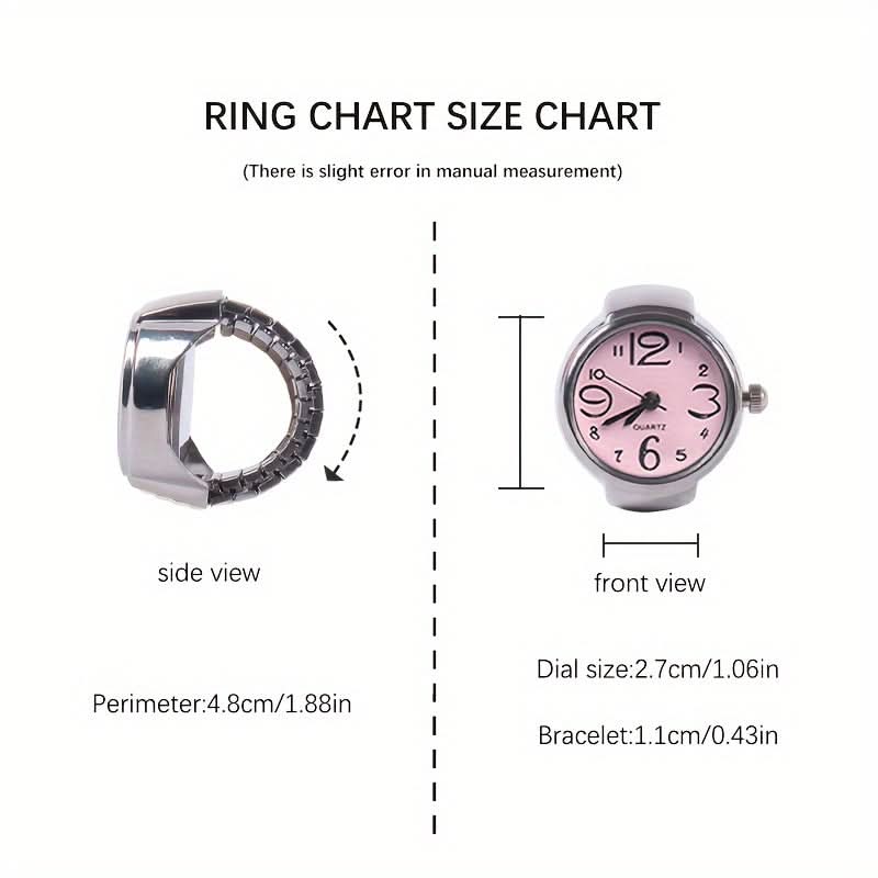 Trendy Ring Watch – Unique Retro Mini Design