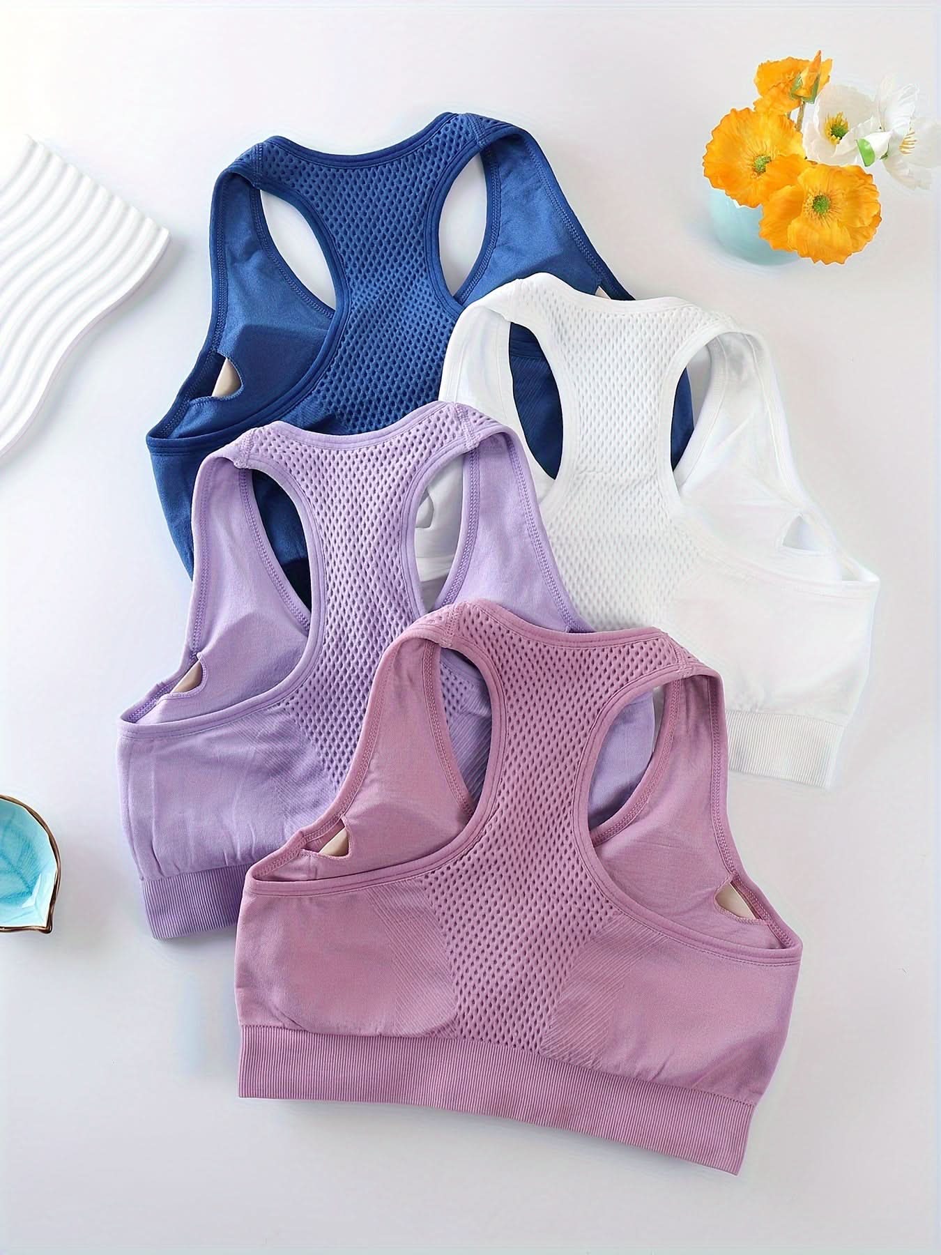 4-piece Pack Women’s Racerback Sports Bras