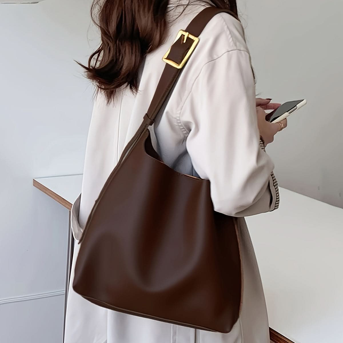 Stylish Casual Coin Purse and Tote Bag Set