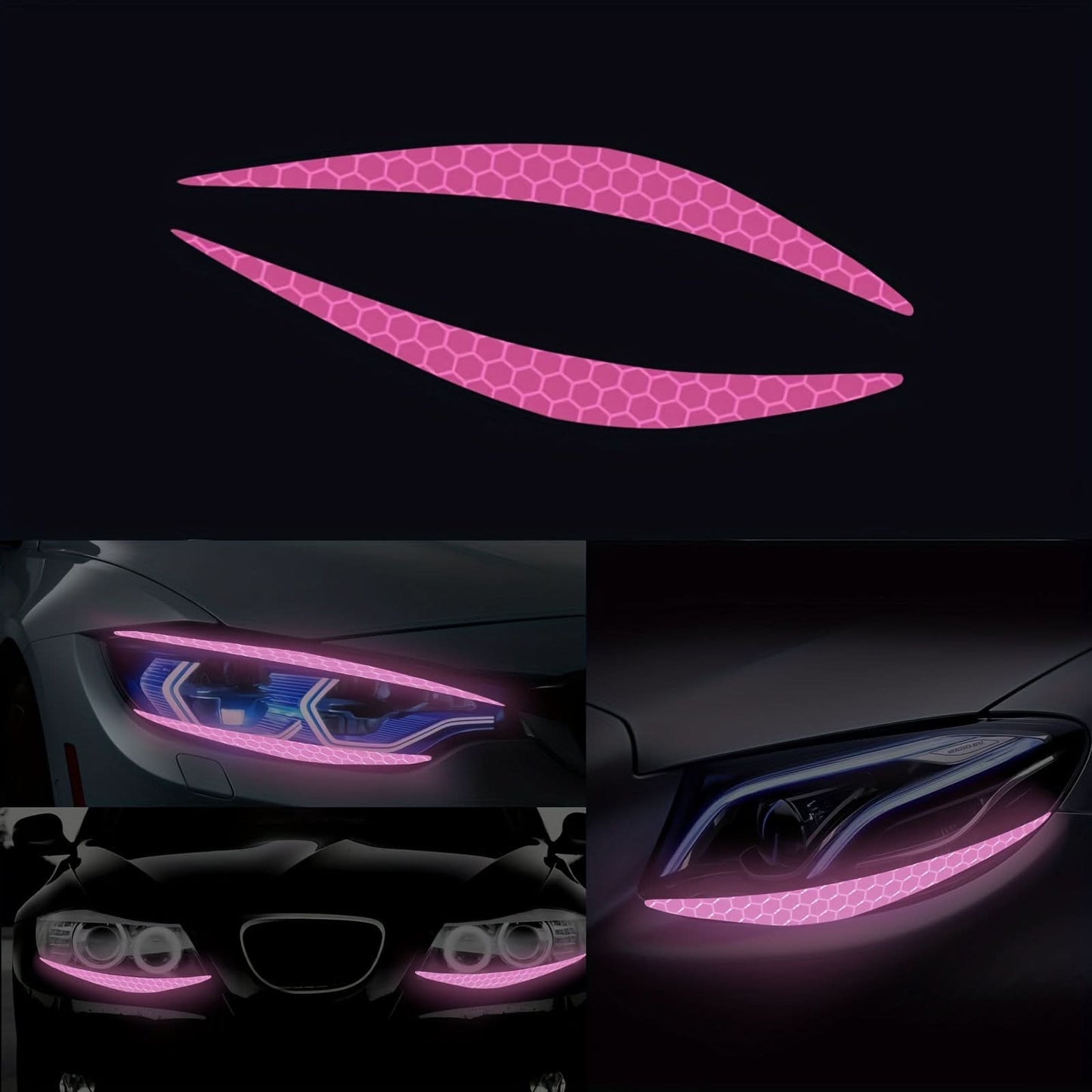Reflective Eyeliner Car Headlight Decals – Stylish Light Decoration