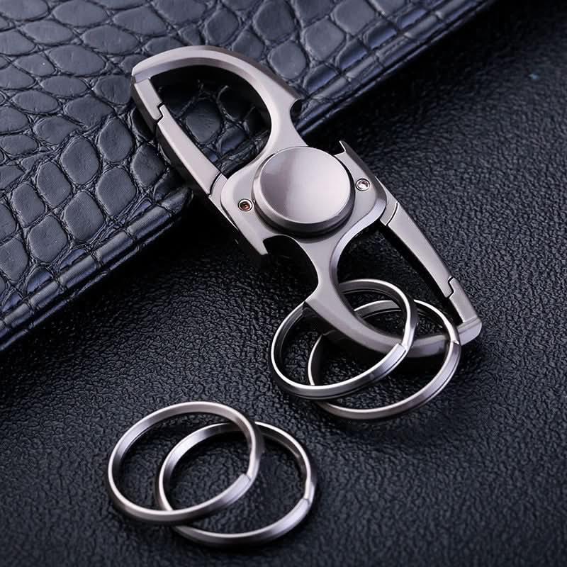 Stainless Steel Fidget Spinner Keychain – Stylish & Durable Car Key Ring