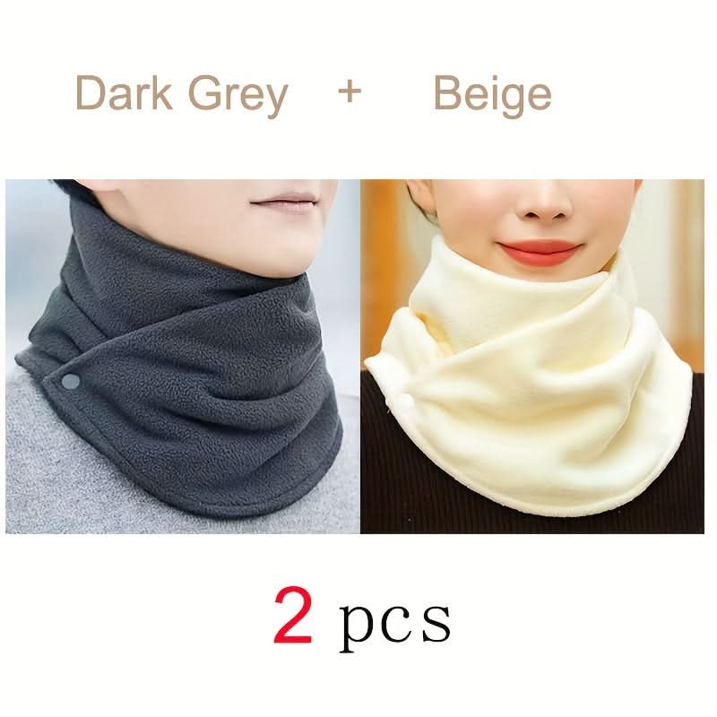 Two-Pack Winter Neck Scarf – Windproof, Warm Polyester Cycling Neck Protector