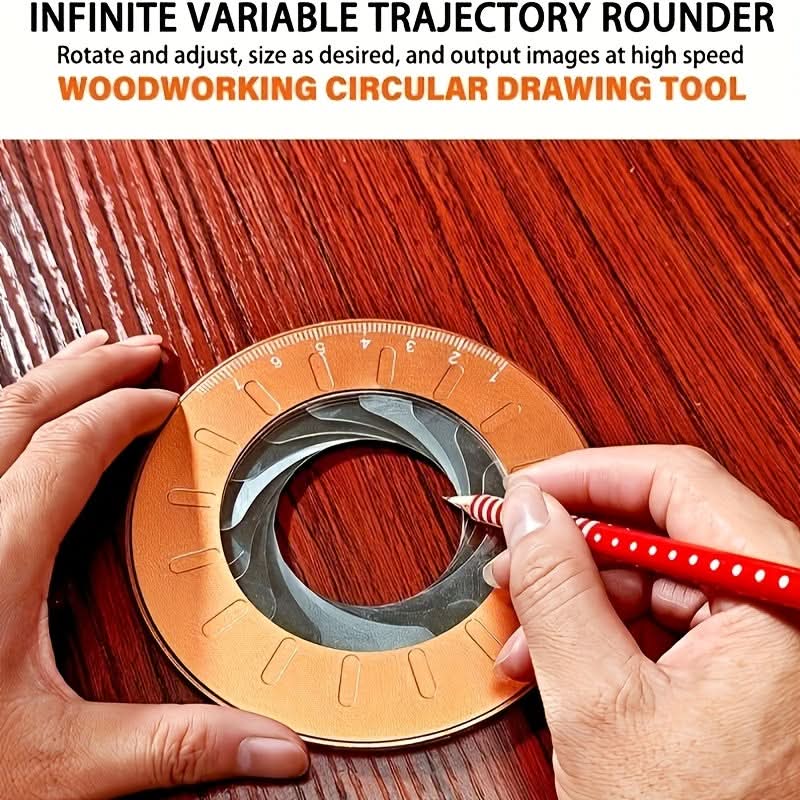 Ambidextrous Metal Circle Drawing Tool