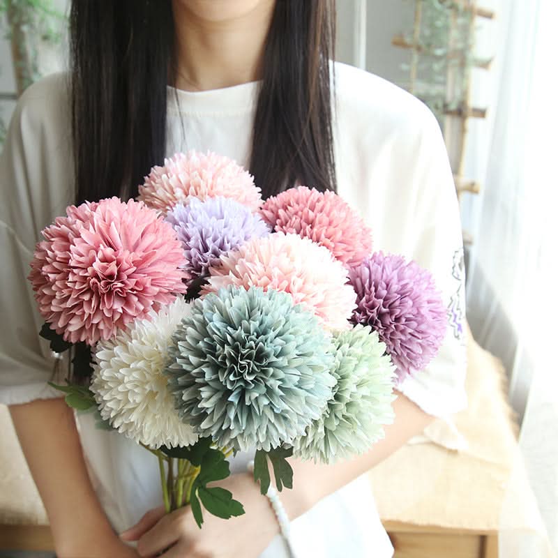 Set of 2 pcs. Dandelion Flower Ball Artificial Bouquet