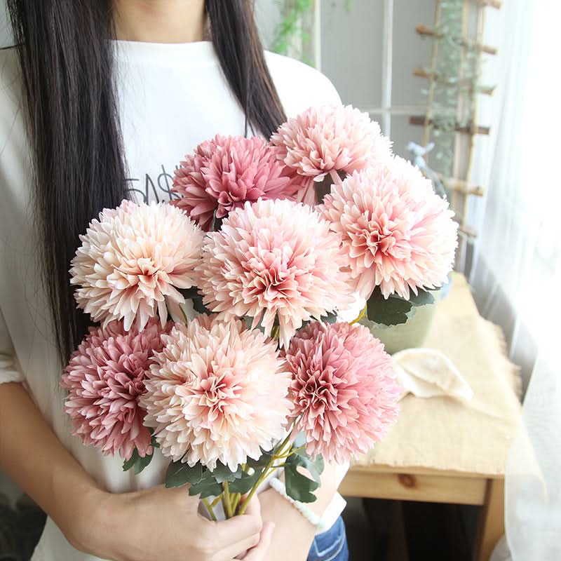 Set of 2 pcs. Dandelion Flower Ball Artificial Bouquet