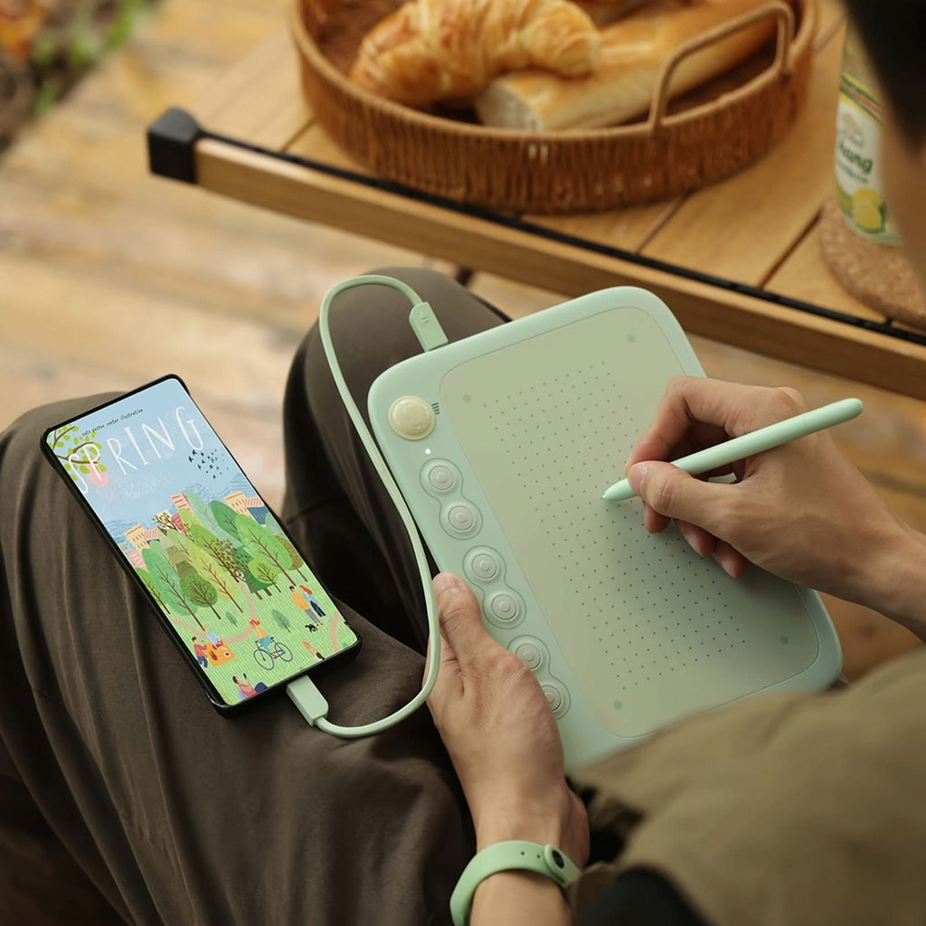 UGEE Q6 Portable Drawing Tablet - Green