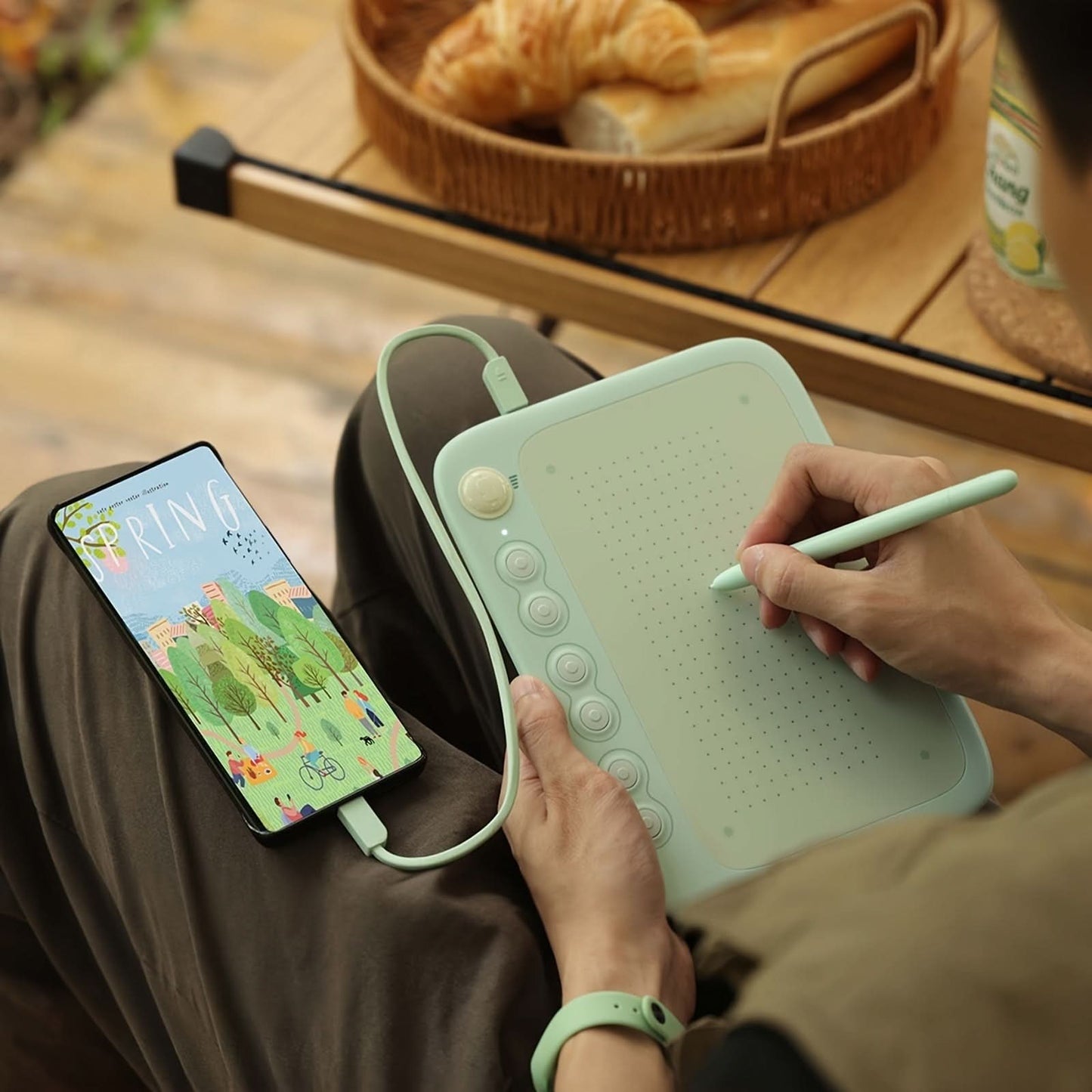 UGEE Q6 Portable Drawing Tablet - Green