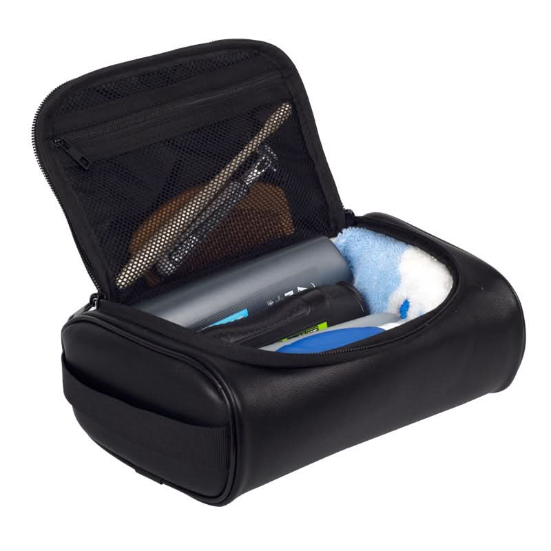 Waterproof PU Leather Toiletry Bag for Men & Women - Makeup Organizer