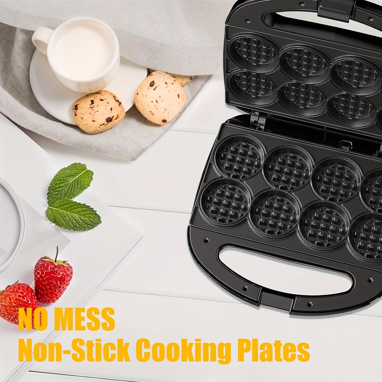 Mini Waffle Maker – Small Waffle Bites Machine