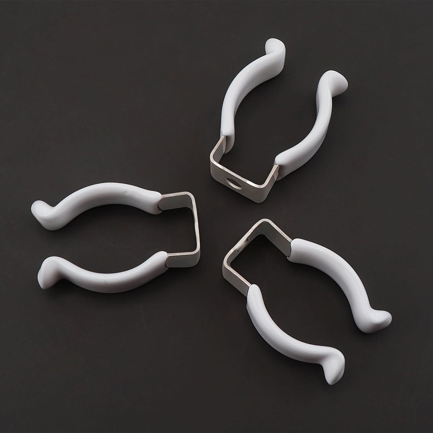 10-Pack T8 Stainless Steel U-Clip Brackets for Fluorescent LED Bulb Installation