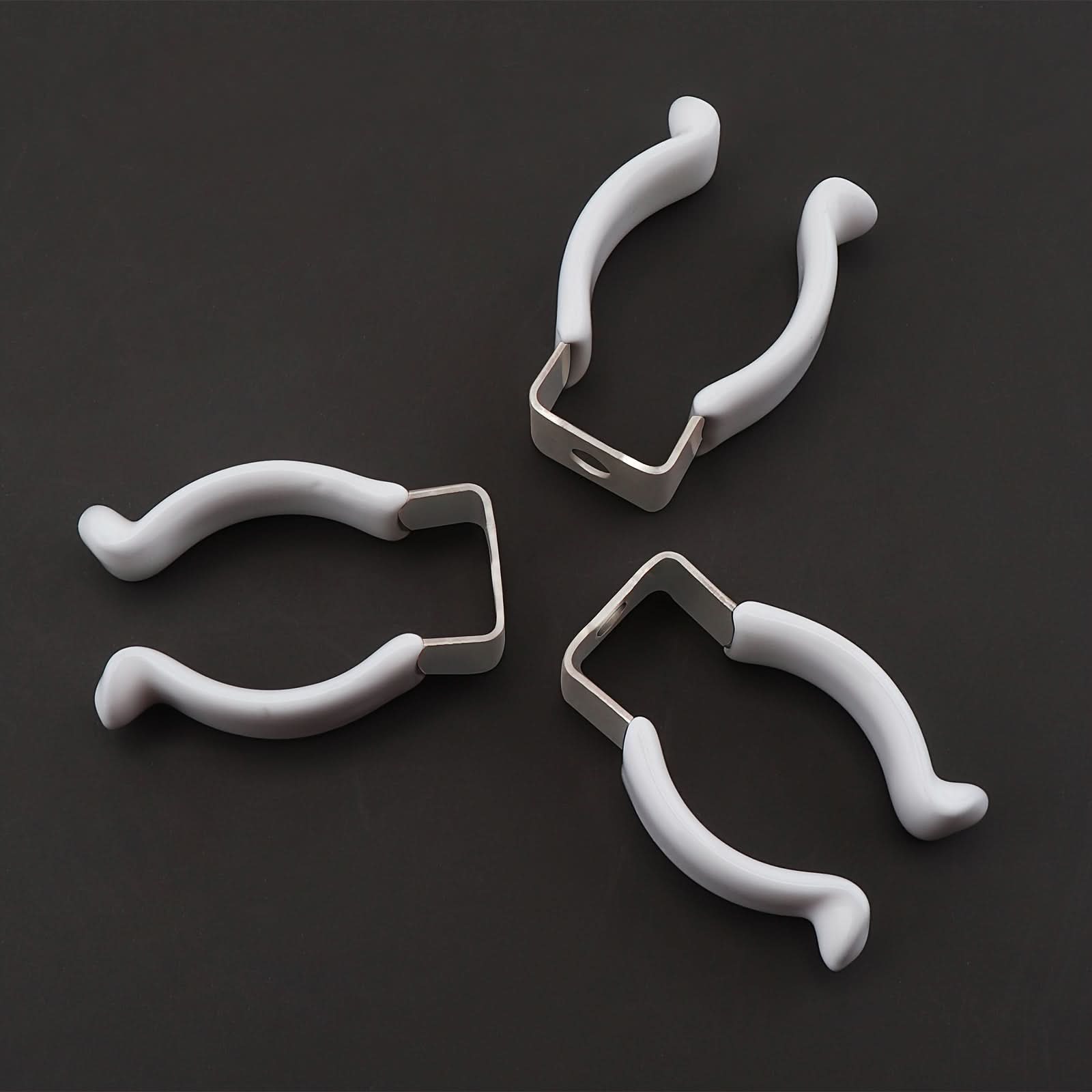 10-Pack T8 Stainless Steel U-Clip Brackets for Fluorescent LED Bulb Installation