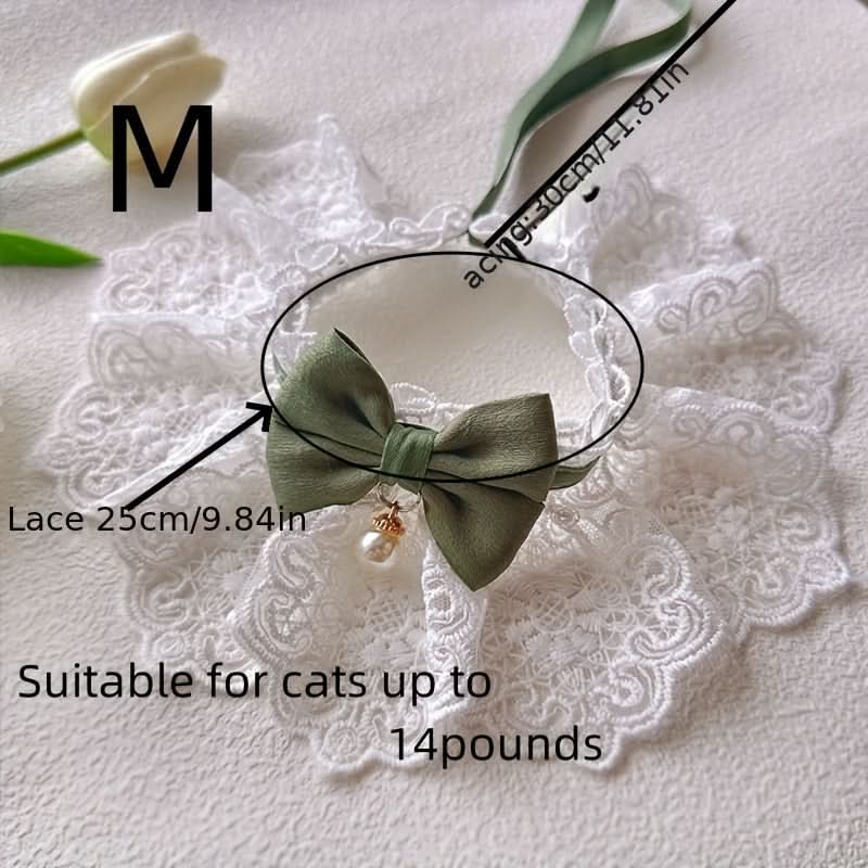 Cotton Lace Cat Dress – Breathable Princess Outfit for Small Breeds