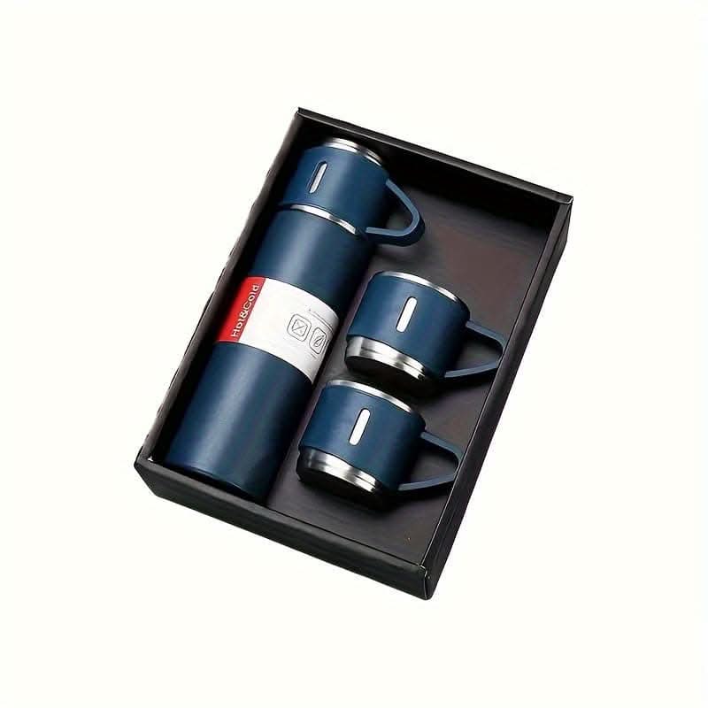 500ml Stainless Steel Vacuum Flask Set - With Cup