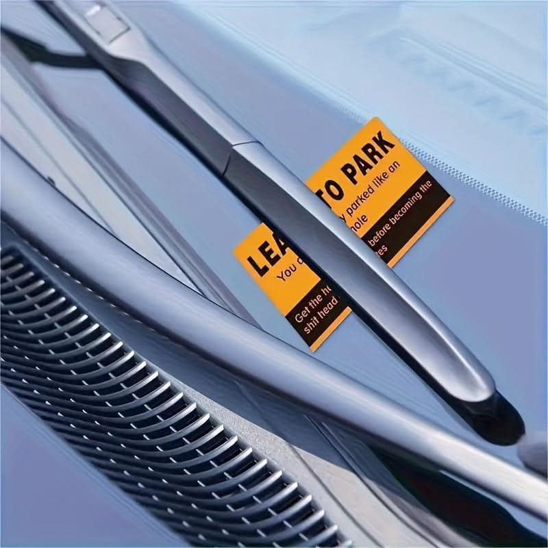 Parking Stickers – Humorous Irregular Decals | Novelty Car Warning Labels