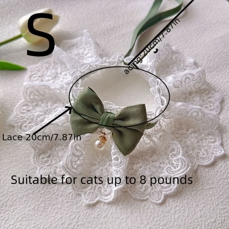 Cotton Lace Cat Dress – Breathable Princess Outfit for Small Breeds