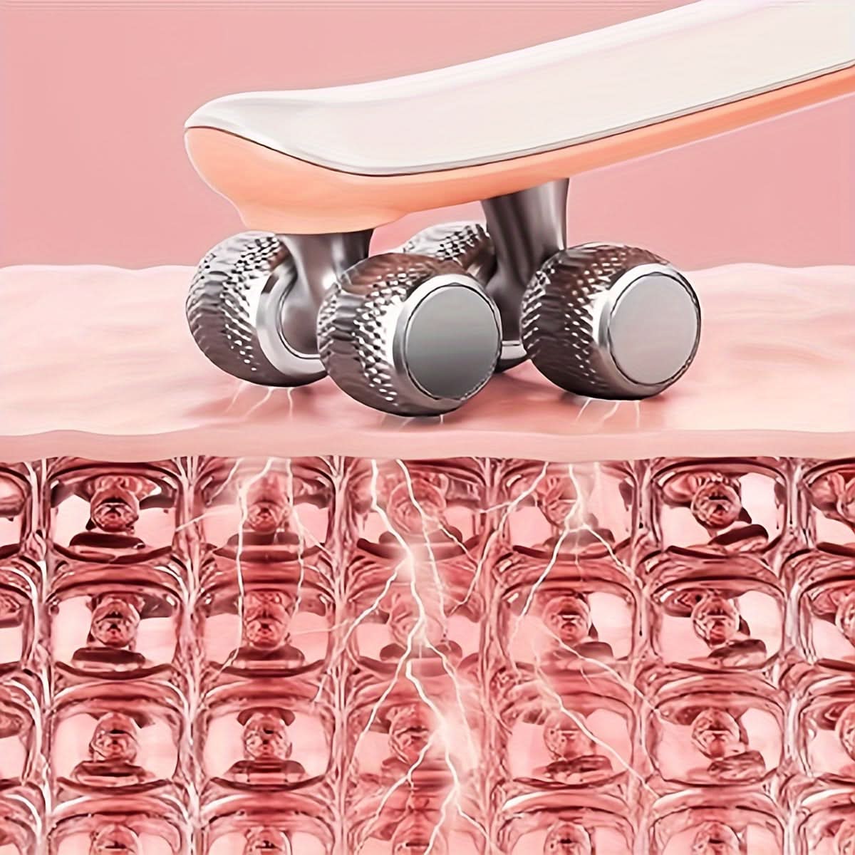 V-Face Slimming Roller Massage Device - EMS Face Massager for Women