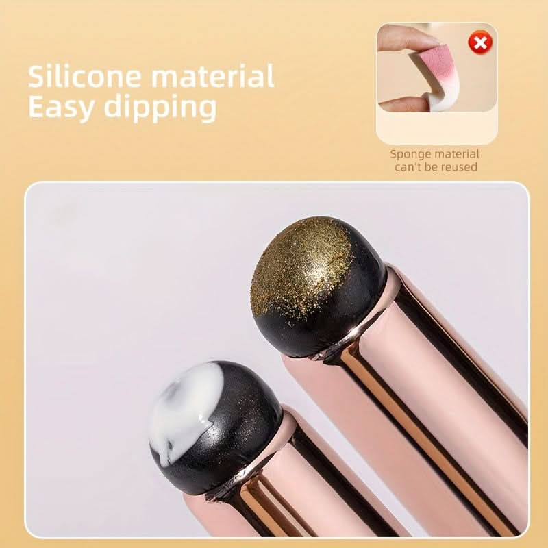 1pc Silicone Gradient Nail & Lip Brush with Cover