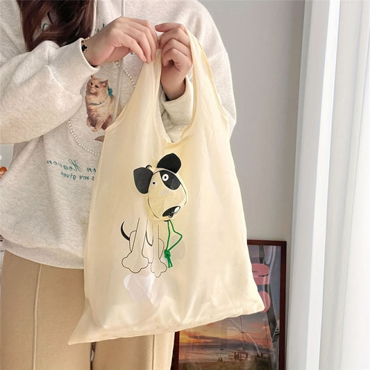 Reusable Grocery Tote – Foldable Large-Capacity Polyester Shopping Bag