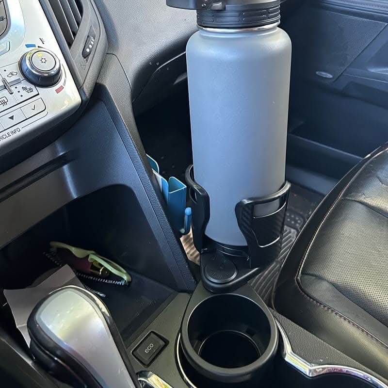 Adjustable Car Cup Holder Expander with Phone Holder & Aromatherapy Organizer