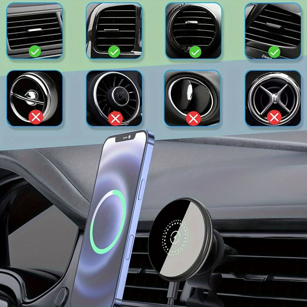 Universal Magnetic Wireless Phone Holder for Fast Charging
