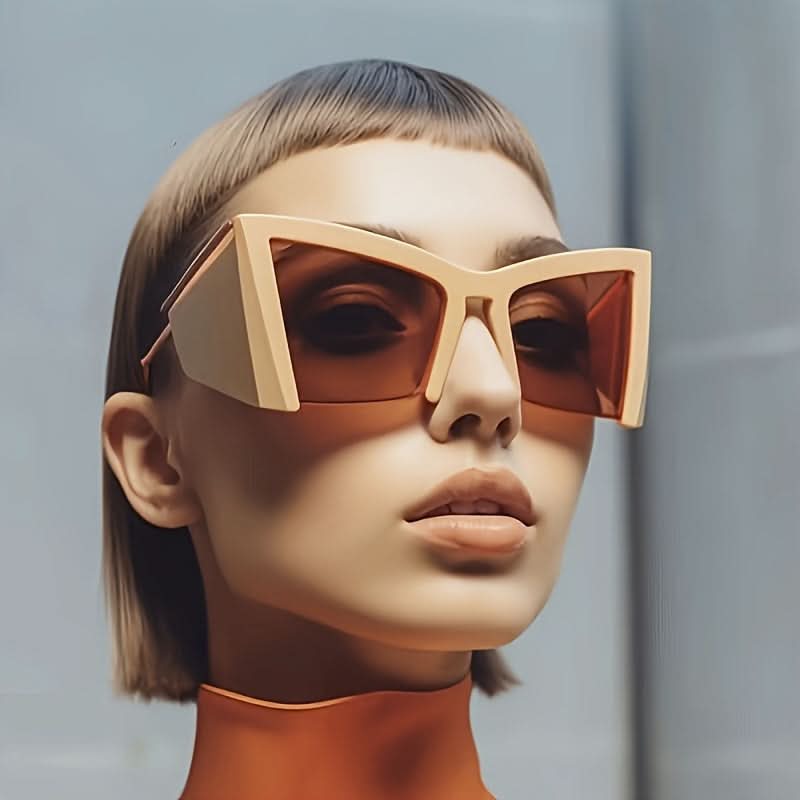 Fashionable UV400 Half-Frame Sunglasses for Men