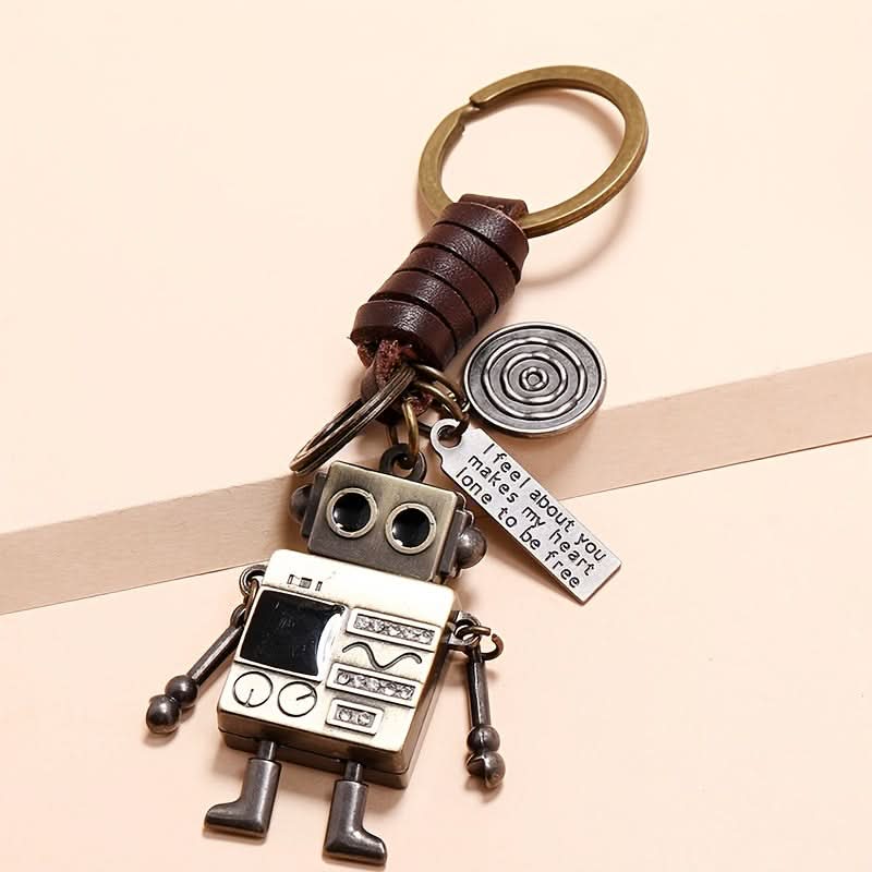 Vintage Robot Keychain for Men – Cute Mechanical Durable Design