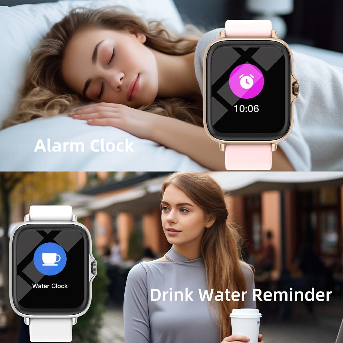 Smart Sports Watch for Men & Women – Full Touchscreen, Fitness Tracker