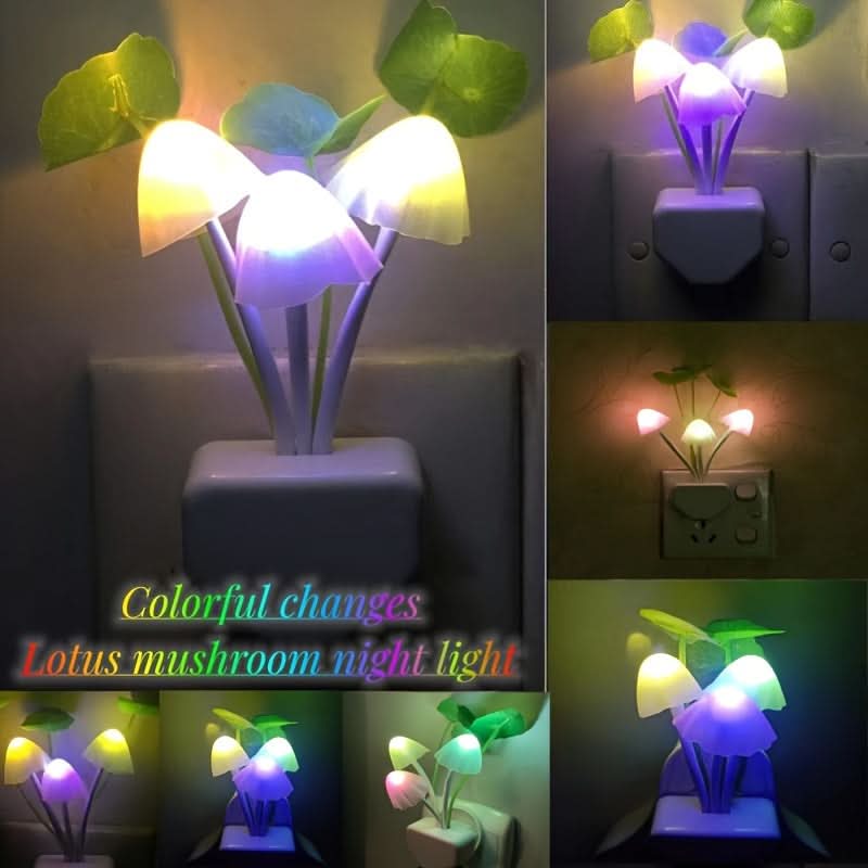 Intelligent LED Mushroom Night Light – Auto Shut-Off, Aesthetic Room Decor