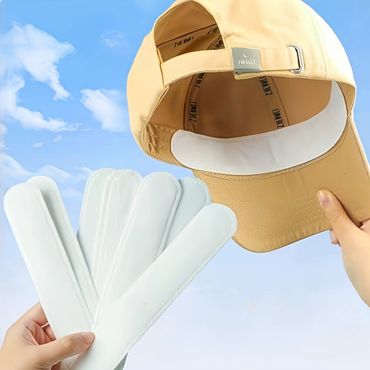 Pack of 10 Sweat-Absorbing Hat Liner Patches for Caps