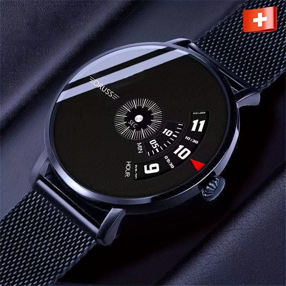 Trendy High-Grade Men's Watch - Durable Mesh Belt
