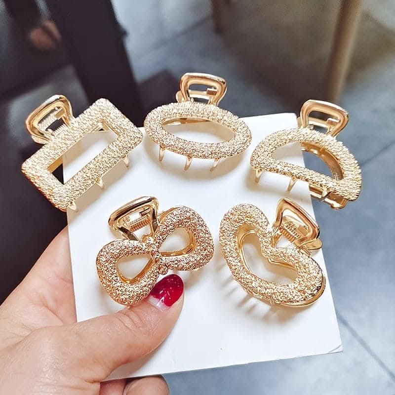 5pcs Vintage Hollow Out Hair Clips