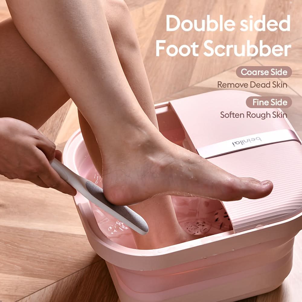 Collapsible Foot Spa Massager with Heater & Bubbles