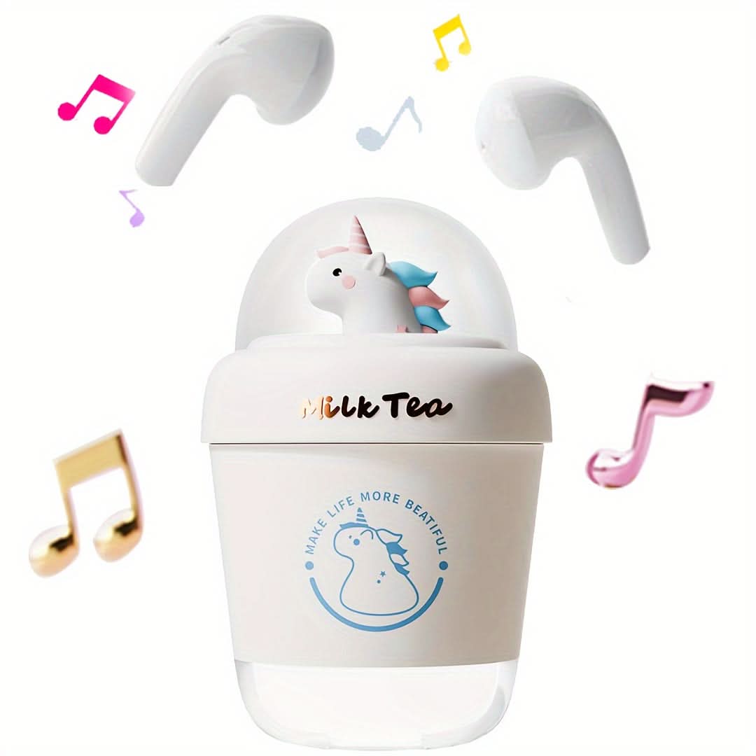 Cute Wireless Earbuds with Built-in Microphone