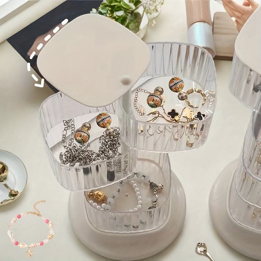 Transparent Jewelry Storage Box – Hairpins & Head Ropes