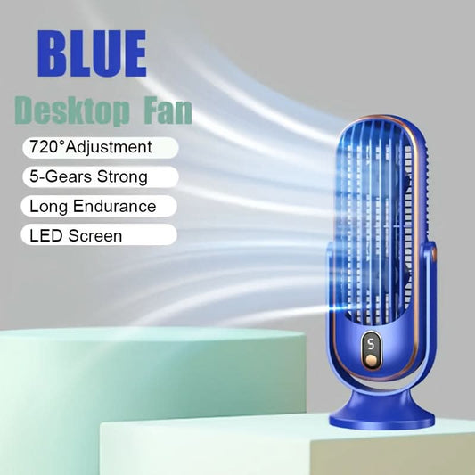 Portable Air Cooler Fan – 720° Rotation & USB Rechargeable