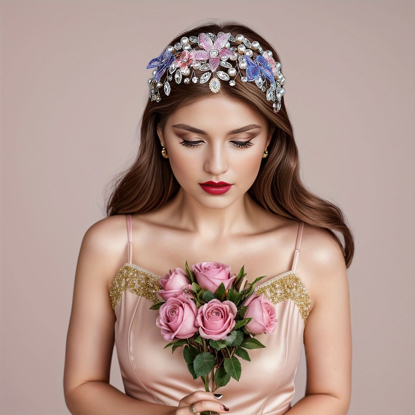Elegant Rhinestone Iron Alloy Hairband for Women