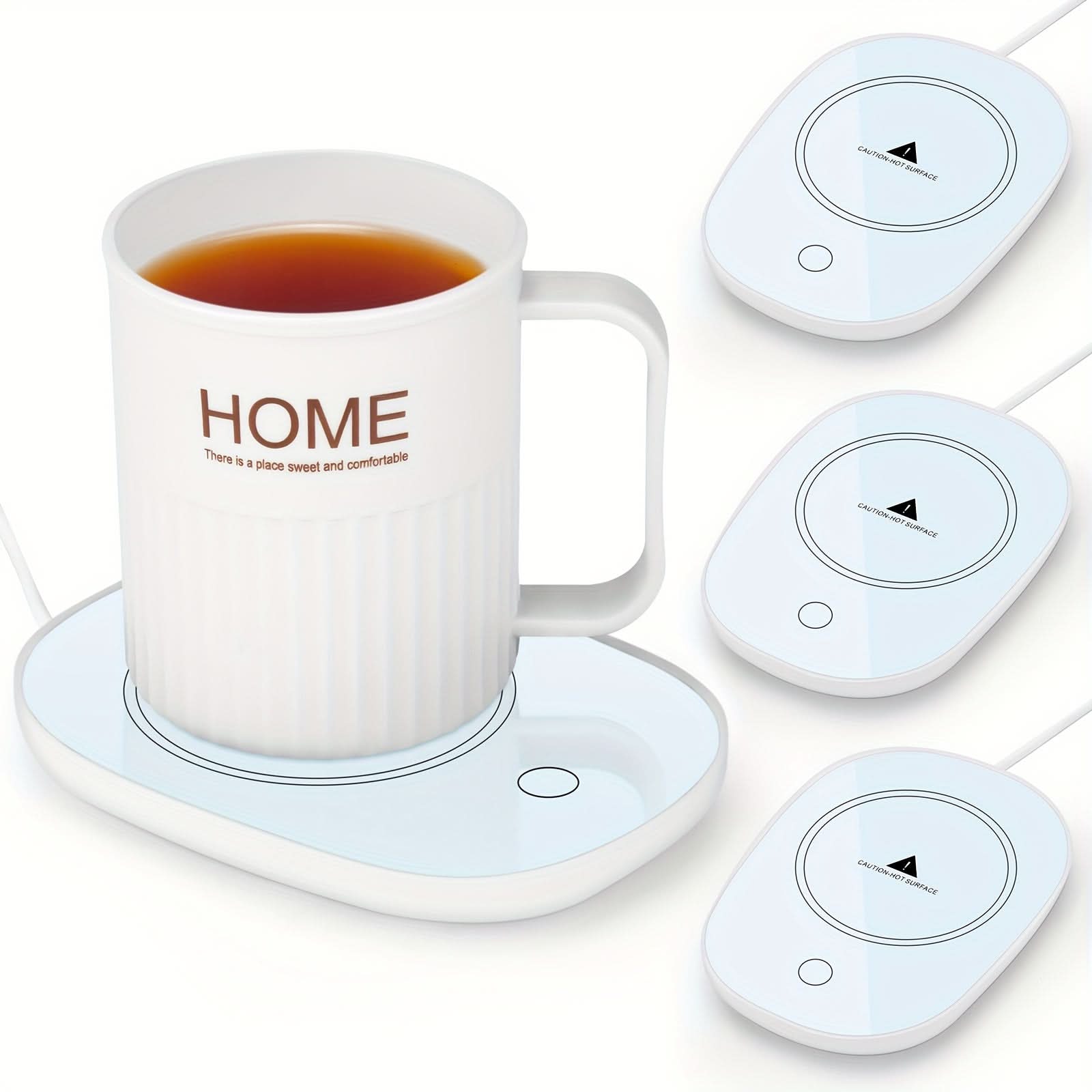 4-Pack Smart Coffee Warmer – Auto Shut Off, Gravity Induction