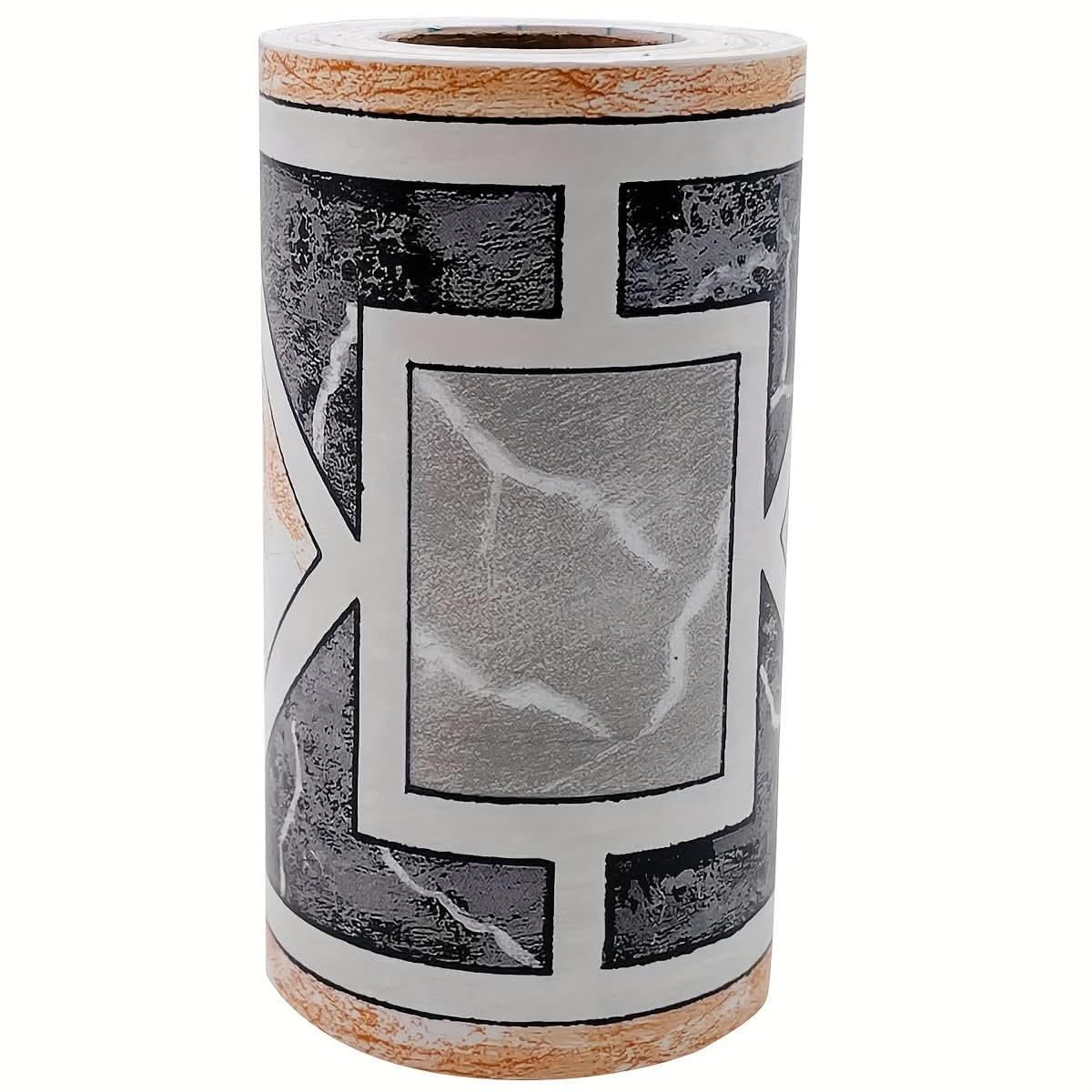 Modern Geometric Self-Adhesive Wallpaper Border - PVC Wall Edge Covering