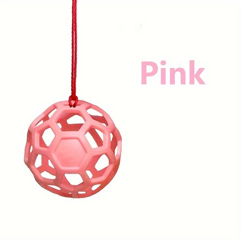 Plaid Silicone Horse Feeding Ball – Colorful Hay Dispenser
