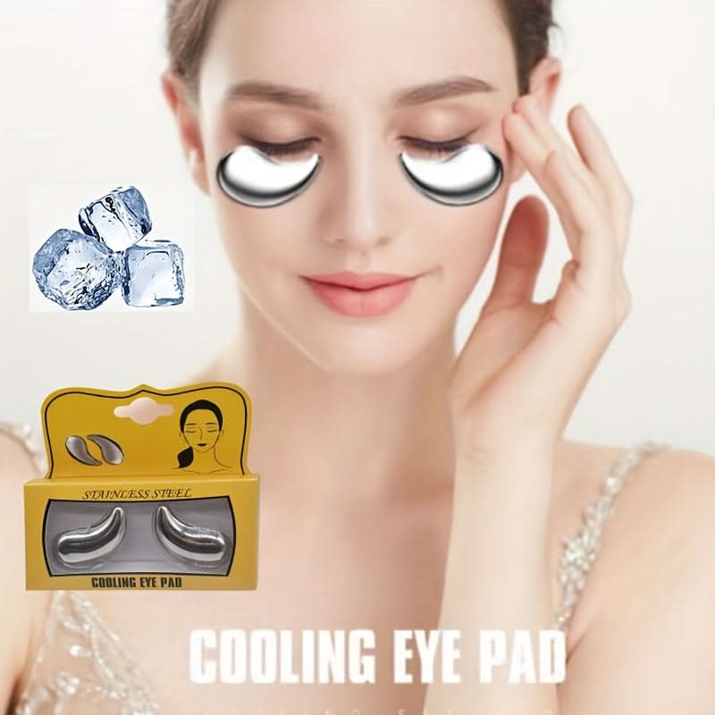Reusable Stainless Steel Eye Masks – Cooling Gua Sha Tool for Facial Massage