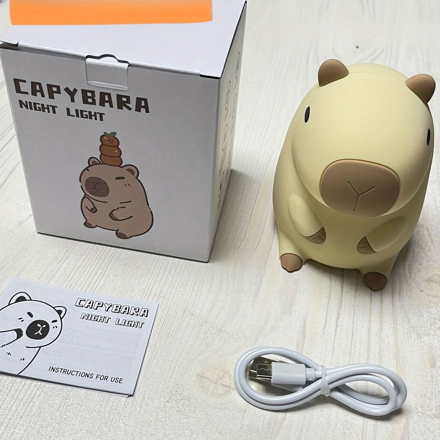 Cute Cartoon Capybara Night Lamp