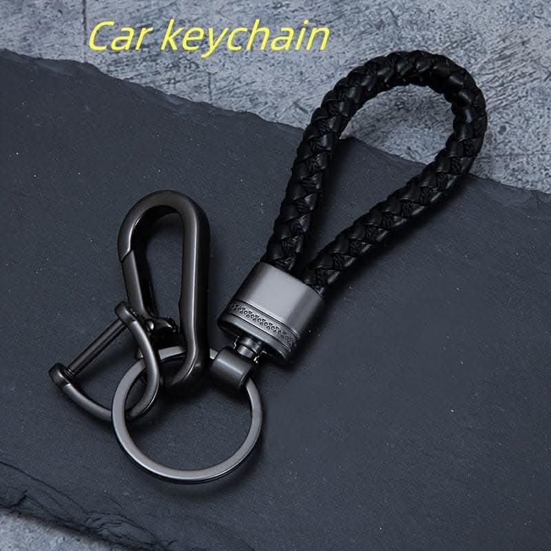 Premium Men's Metal Woven Rope Car Keychain