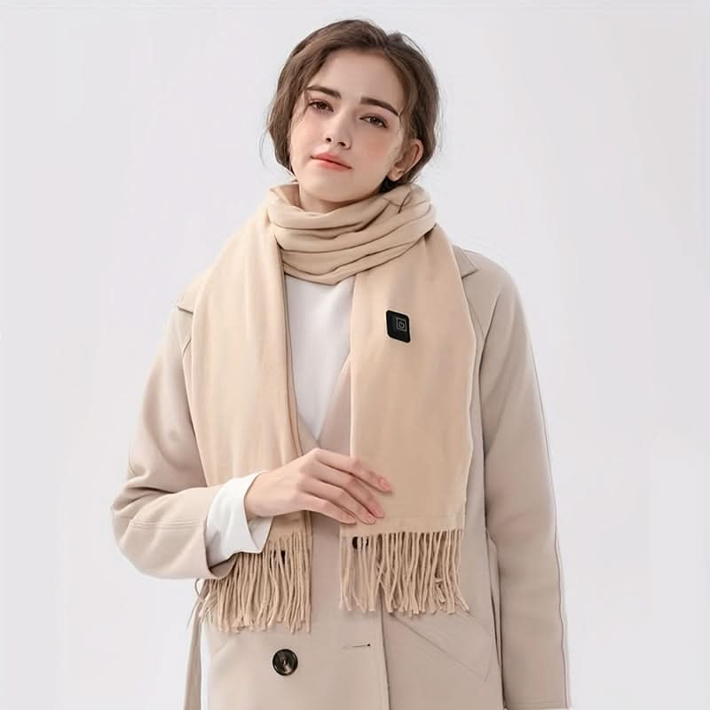 USB Heated Scarf for Women - 3 Adjustable Heat Levels