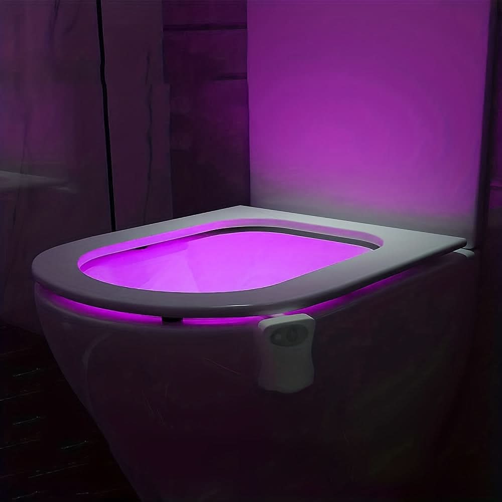 2-Pack 16-Color Motion Sensor Toilet Seat Light